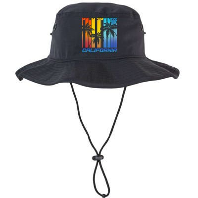 Cool Retro Palm Springs California  Bucket Hat