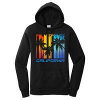 Cool Retro Palm Springs California  Women's Pullover Hoodie