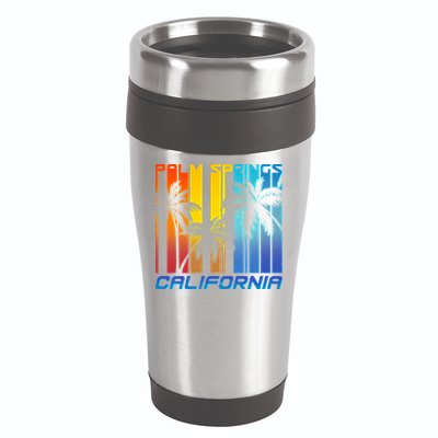 Cool Retro Palm Springs California  16oz Travel Tumbler