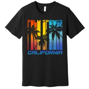 Cool Retro Palm Springs California  Premium T-Shirt