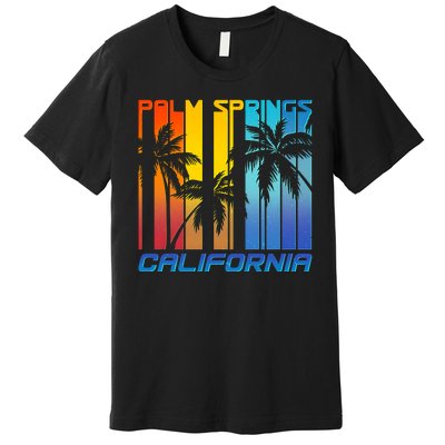 Cool Retro Palm Springs California  Premium T-Shirt