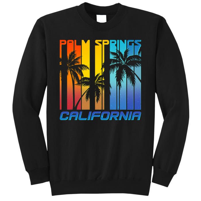 Cool Retro Palm Springs California  Tall Sweatshirt