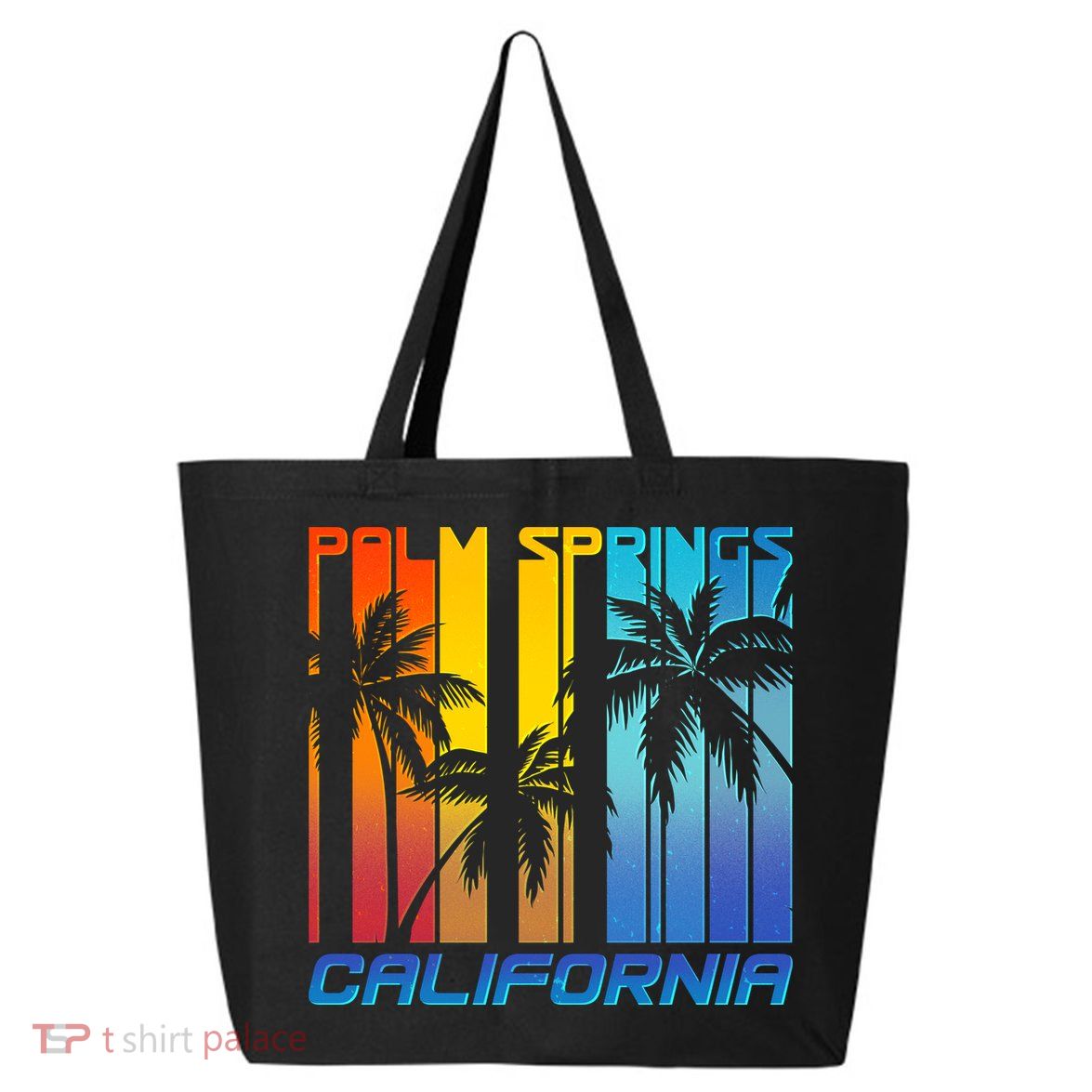 Cool Retro Palm Springs California  25L Jumbo Tote