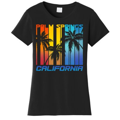 Cool Retro Palm Springs California  Women's T-Shirt