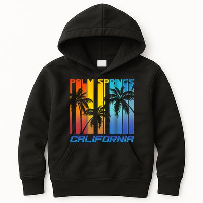 Cool Retro Palm Springs California  Kids Hoodie
