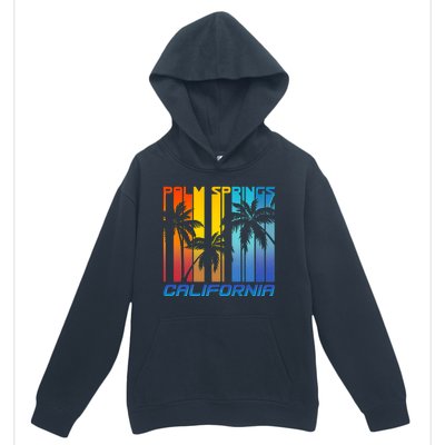 Cool Retro Palm Springs California  Urban Pullover Hoodie