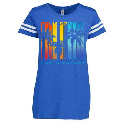 Cool Retro Palm Springs California  Enza Ladies Jersey Football T-Shirt