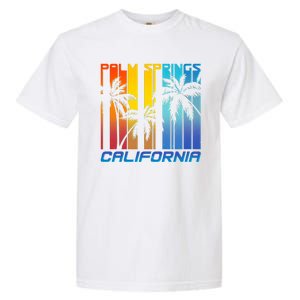 Cool Retro Palm Springs California  Garment-Dyed Heavyweight T-Shirt