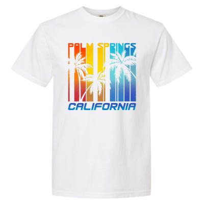 Cool Retro Palm Springs California  Garment-Dyed Heavyweight T-Shirt