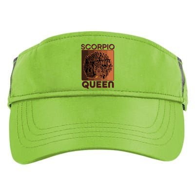 Cool Retro Scorpio Queen Afro Woman Adult Drive Performance Visor