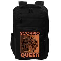 Cool Retro Scorpio Queen Afro Woman Impact Tech Backpack