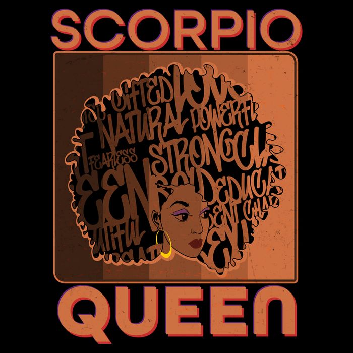 Cool Retro Scorpio Queen Afro Woman Impact Tech Backpack