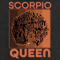 Cool Retro Scorpio Queen Afro Woman Beanie