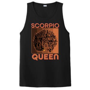 Cool Retro Scorpio Queen Afro Woman PosiCharge Competitor Tank