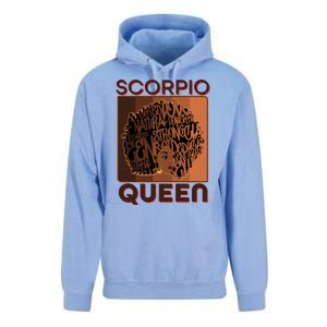 Cool Retro Scorpio Queen Afro Woman Unisex Surf Hoodie