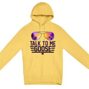 Cool Retro Talk To Me Goose Premium Pullover Hoodie