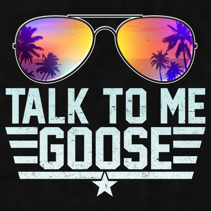 Cool Retro Talk To Me Goose Ladies PosiCharge Tri-Blend Wicking Tank