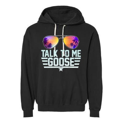 Cool Retro Talk To Me Goose Garment-Dyed Fleece Hoodie