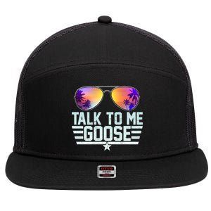 Cool Retro Talk To Me Goose 7 Panel Mesh Trucker Snapback Hat