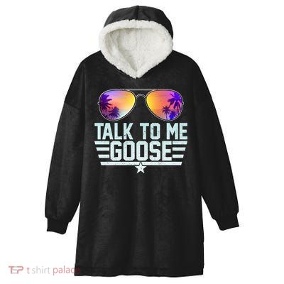 Cool Retro Talk To Me Goose Hooded Wearable Blanket