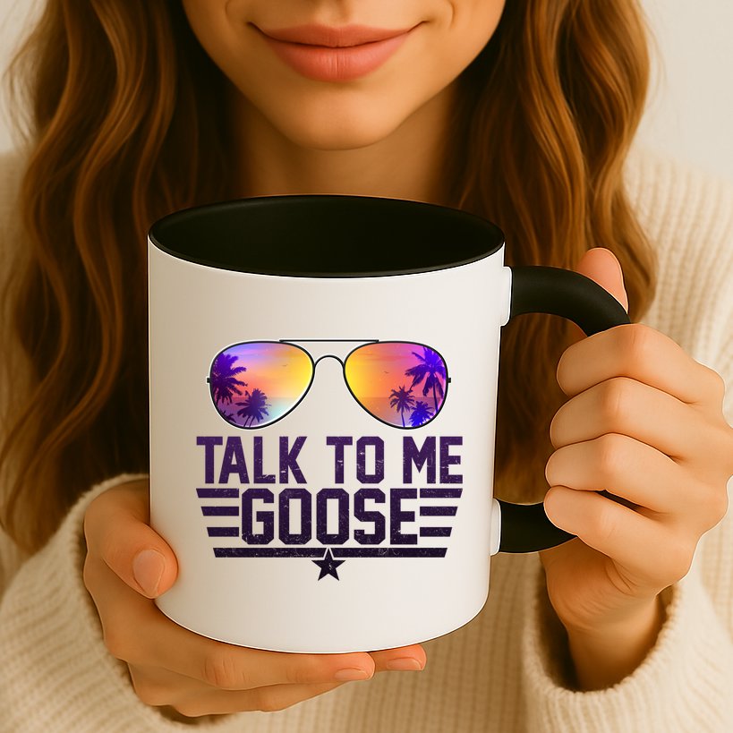 Cool Retro Talk To Me Goose Mug