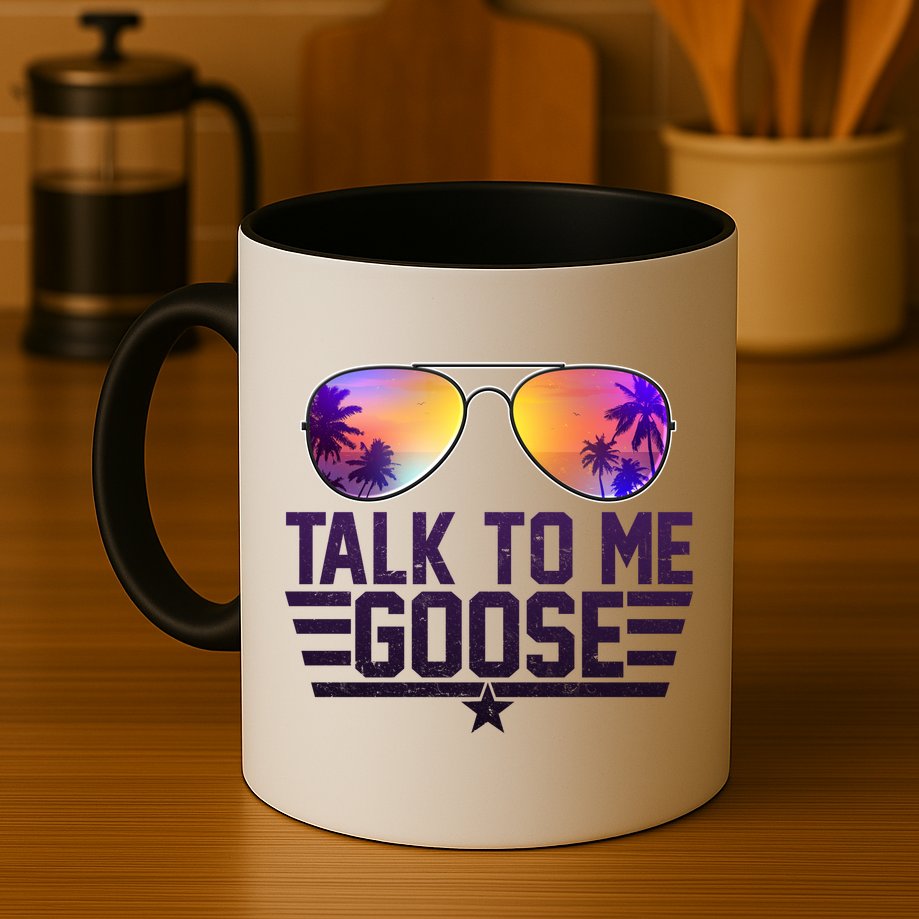 Cool Retro Talk To Me Goose Mug