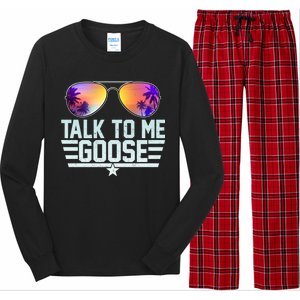 Cool Retro Talk To Me Goose Long Sleeve Pajama Set