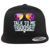 Cool Retro Talk To Me Goose Flat Bill Trucker Hat