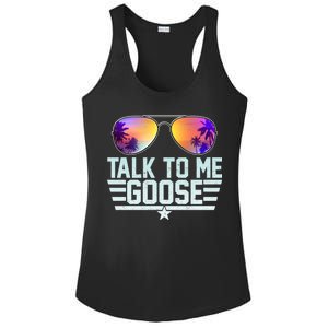 Cool Retro Talk To Me Goose Ladies PosiCharge Competitor Racerback Tank