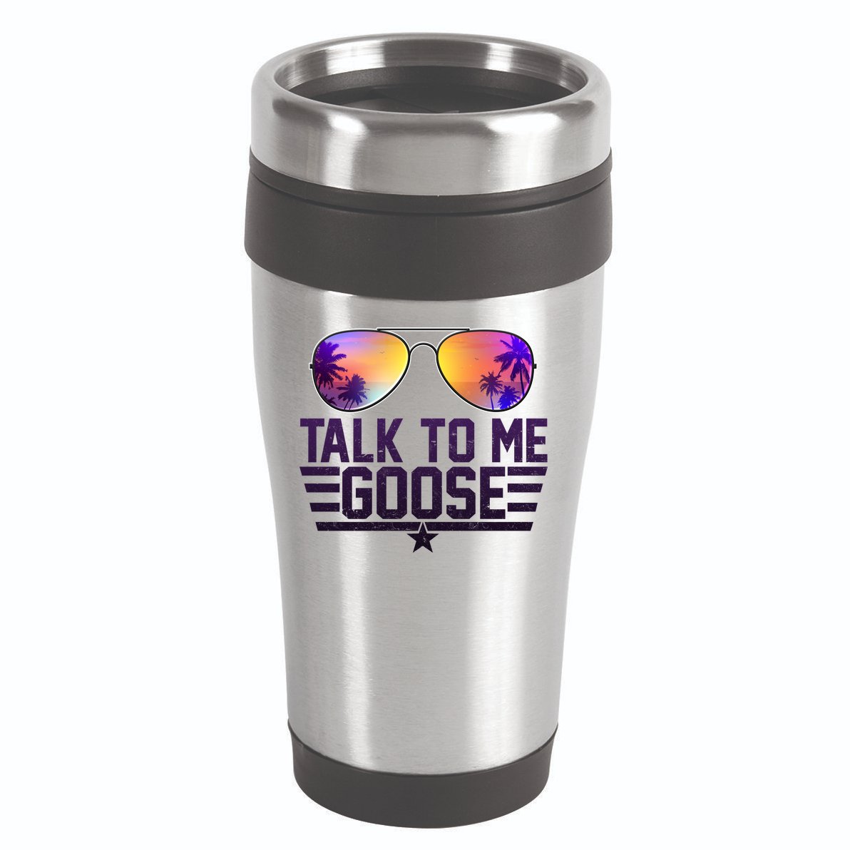 Cool Retro Talk To Me Goose 16oz Travel Tumbler