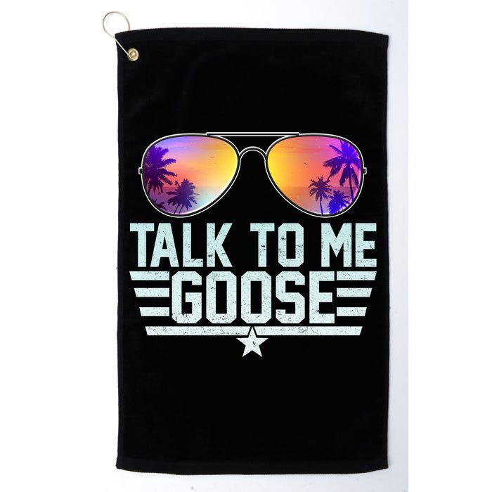Cool Retro Talk To Me Goose Golf Towel
