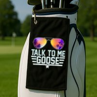 Cool Retro Talk To Me Goose Golf Towel