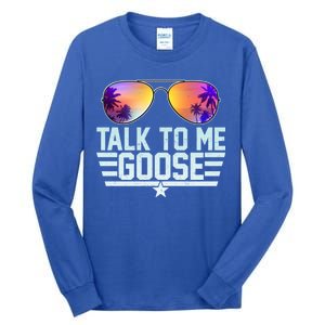 Cool Retro Talk To Me Goose Tall Long Sleeve T-Shirt