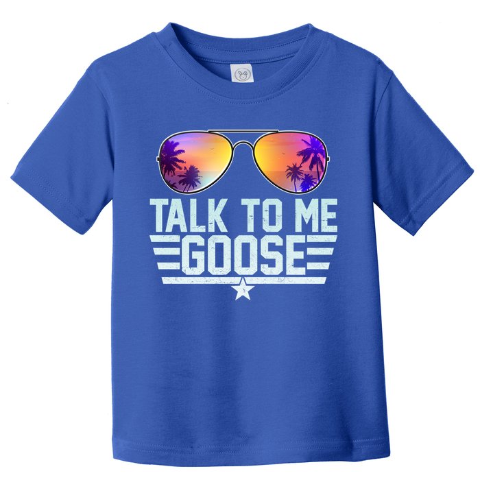 Cool Retro Talk To Me Goose Toddler T-Shirt
