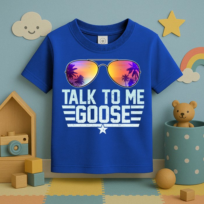 Cool Retro Talk To Me Goose Toddler T-Shirt
