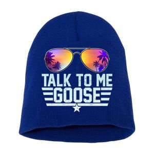 Cool Retro Talk To Me Goose Short Acrylic Beanie