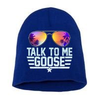 Cool Retro Talk To Me Goose Short Acrylic Beanie