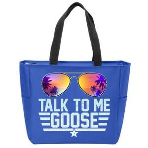 Cool Retro Talk To Me Goose Zip Tote Bag