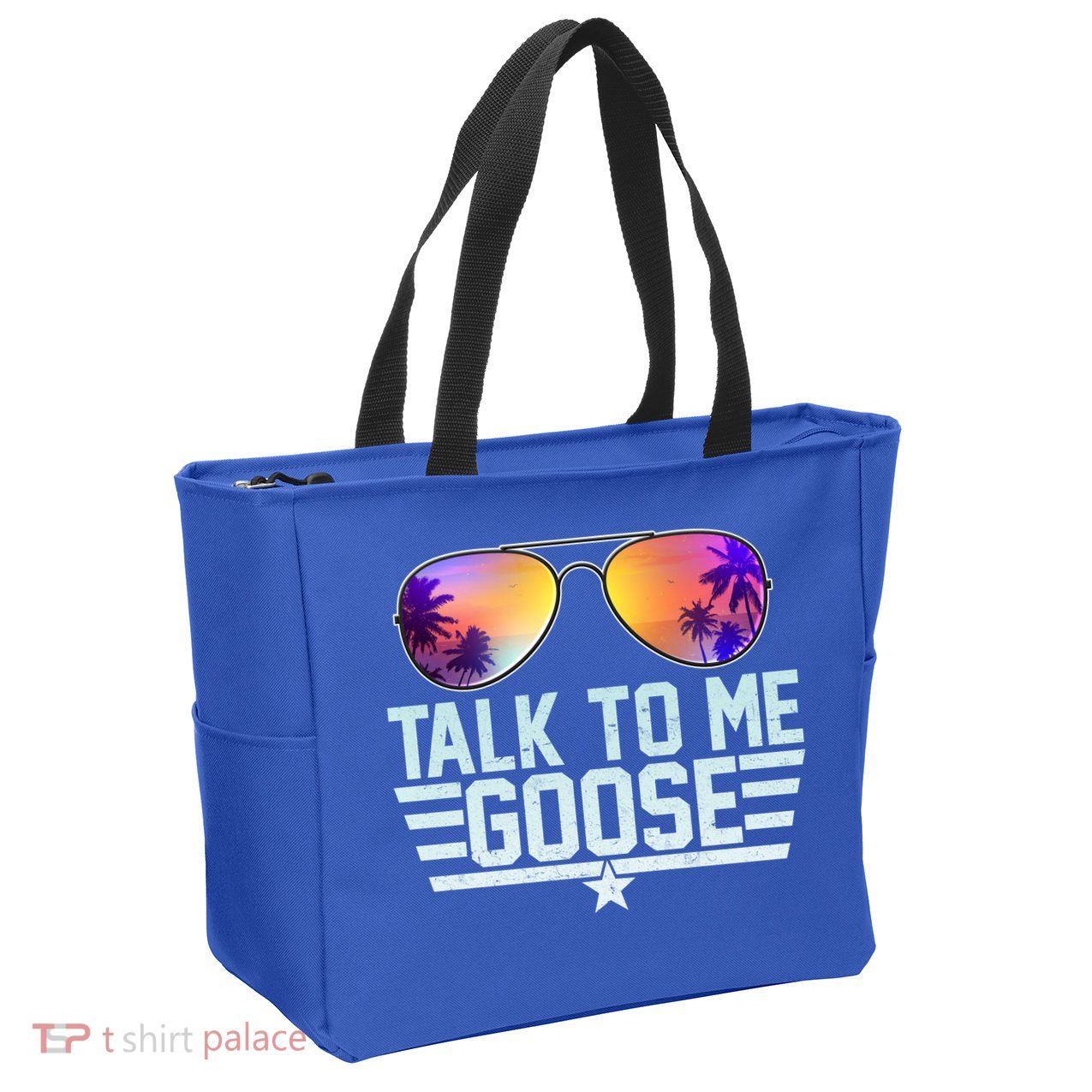 Cool Retro Talk To Me Goose Zip Tote Bag