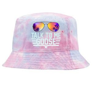 Cool Retro Talk To Me Goose Tie-Dyed Bucket Hat