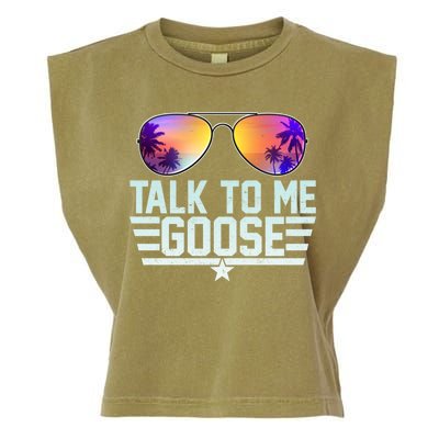 Cool Retro Talk To Me Goose Garment-Dyed Women's Muscle Tee