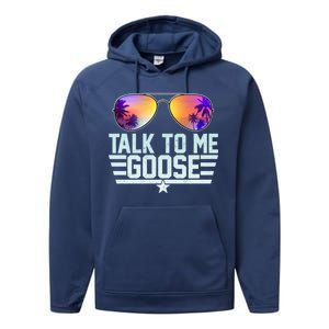 Cool Retro Talk To Me Goose Performance Fleece Hoodie