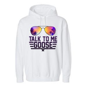 Cool Retro Talk To Me Goose Garment-Dyed Fleece Hoodie