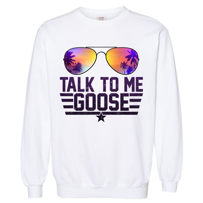 Cool Retro Talk To Me Goose Garment-Dyed Sweatshirt