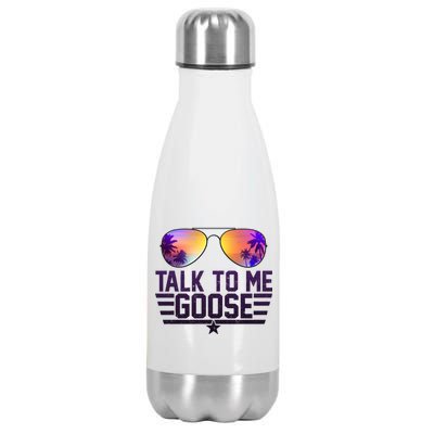 Cool Retro Talk To Me Goose Stainless Steel Insulated Water Bottle