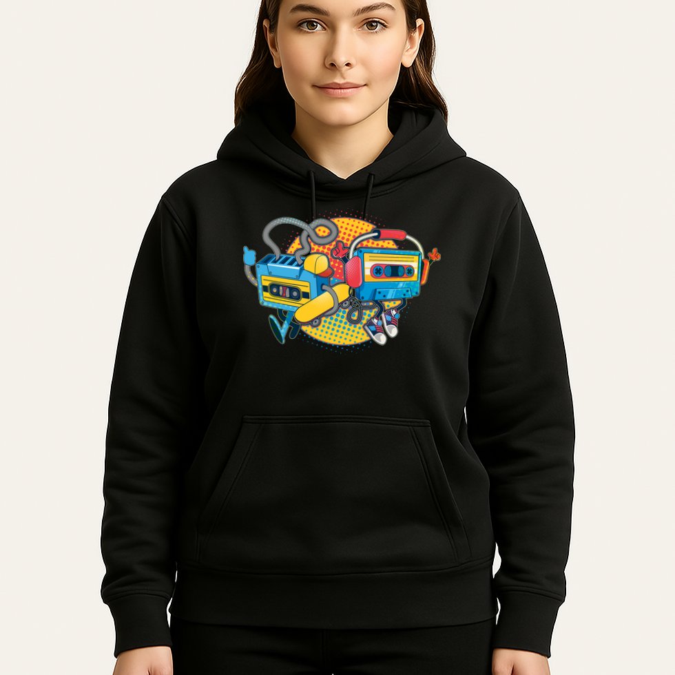 Cool Retro Tapes Hoodie