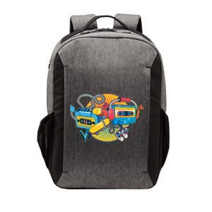 Cool Retro Tapes Vector Backpack