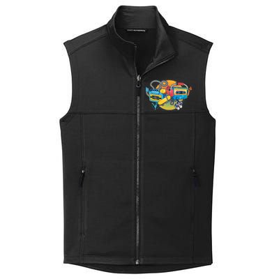 Cool Retro Tapes Collective Smooth Fleece Vest