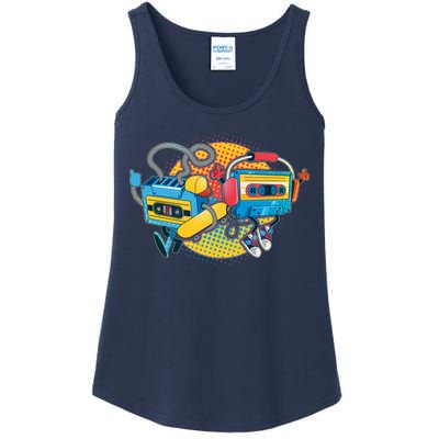 Cool Retro Tapes Ladies Essential Tank