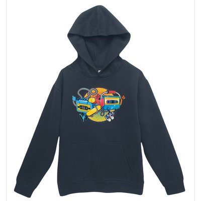 Cool Retro Tapes Urban Pullover Hoodie